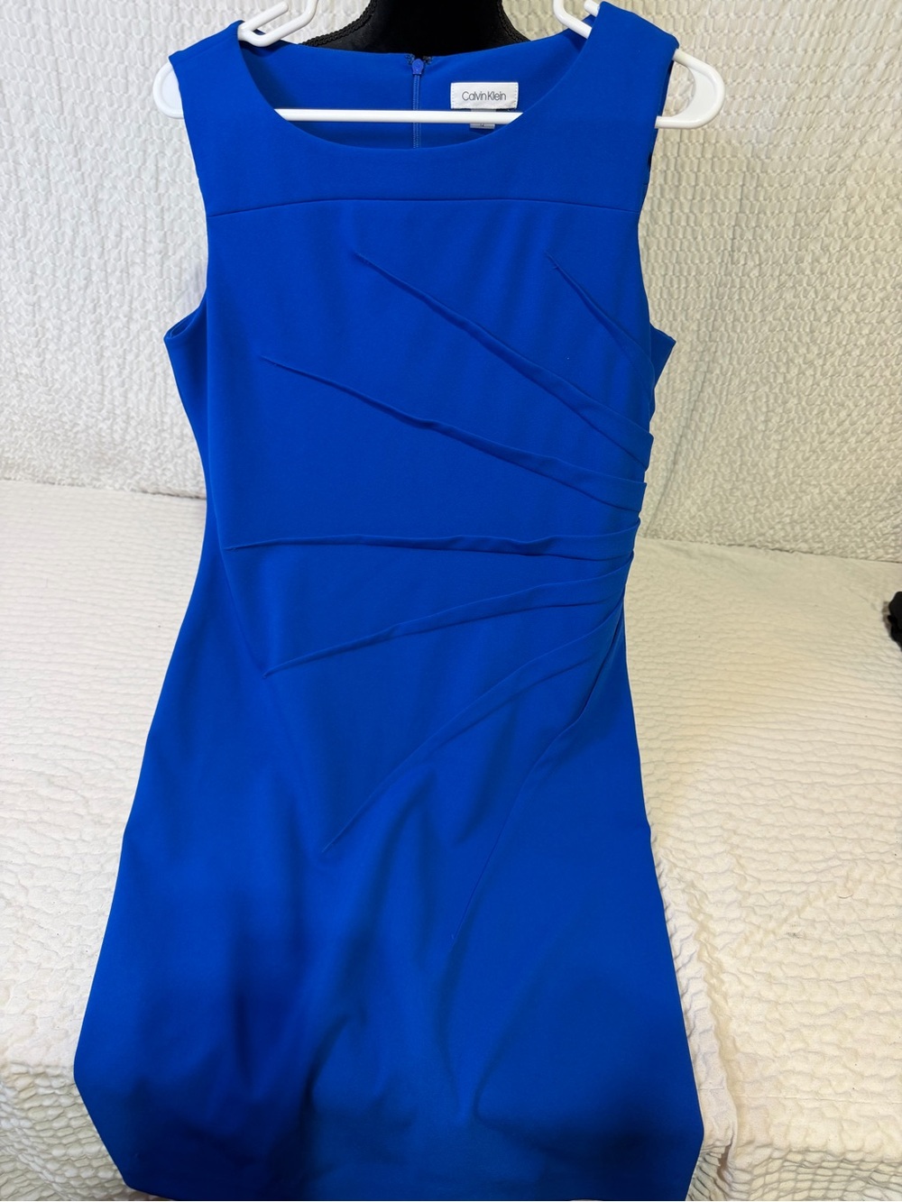 Calvin Klein Cobalt Blue Sleeveless Sheath Dress
